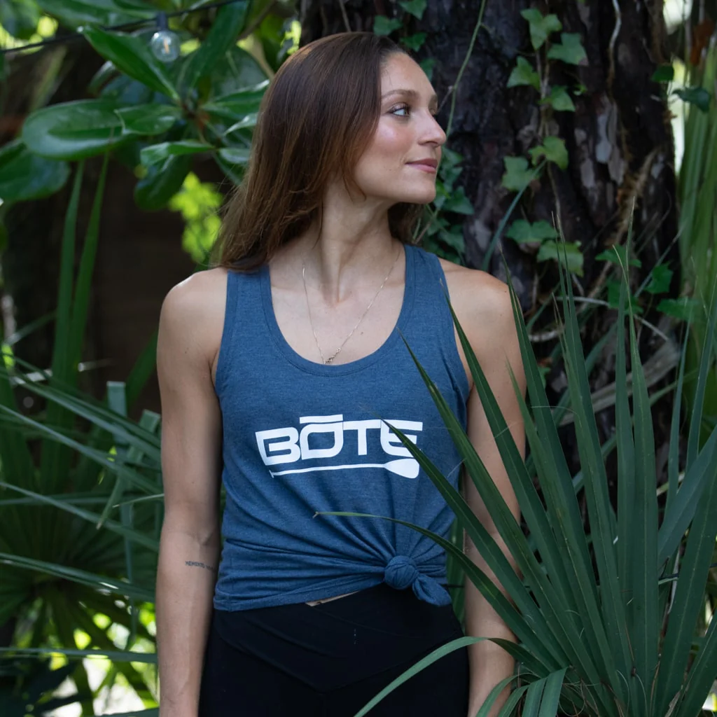 Womens BOTE Logo Navy Tank - Image 2