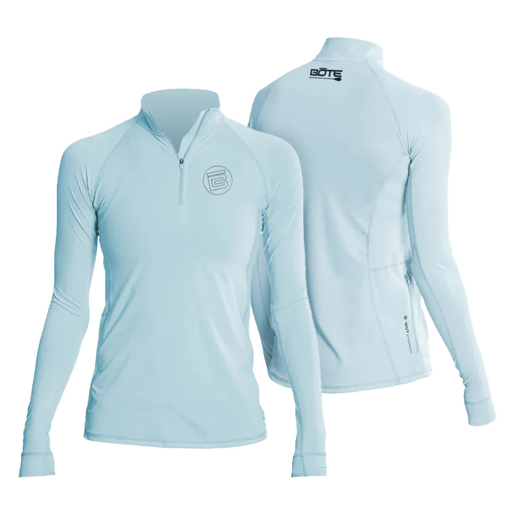 Women's Flight Tech Long Sleeve Sky Heathered - Image 2